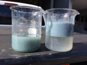 Treated inkwater